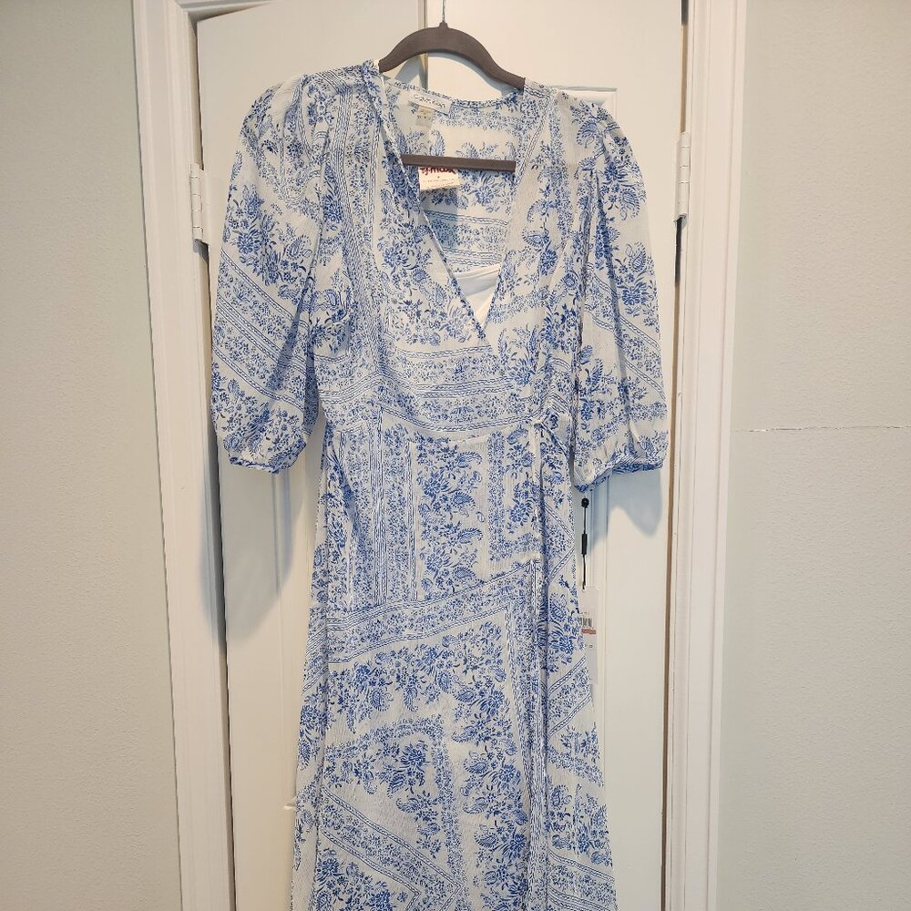 Calvin Klein Italian Summer High Low Dress NWT